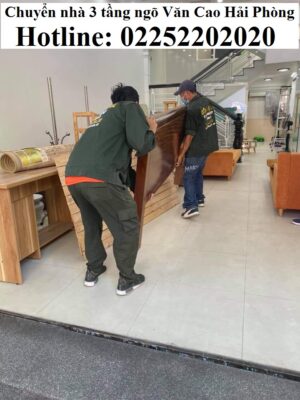 Chuyển nhà 3 tầng ngõ Văn Cao Hải Phòng