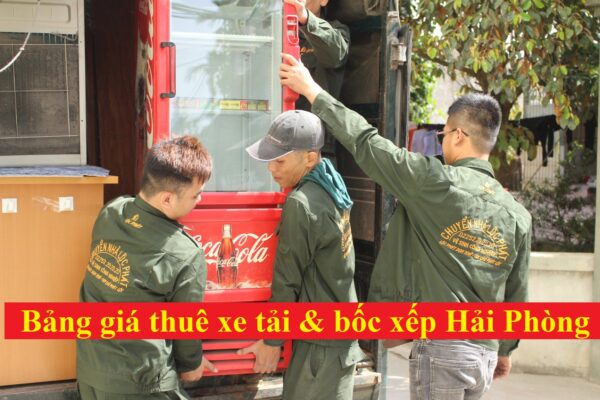 Bảng giá thuê xe tải & bốc xếp Hải Phòng