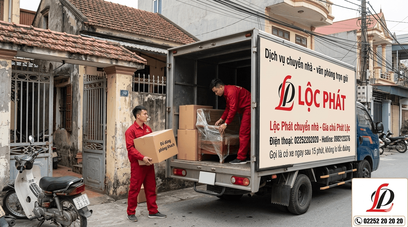 Xe tải chuyển nhà Lộc Phát