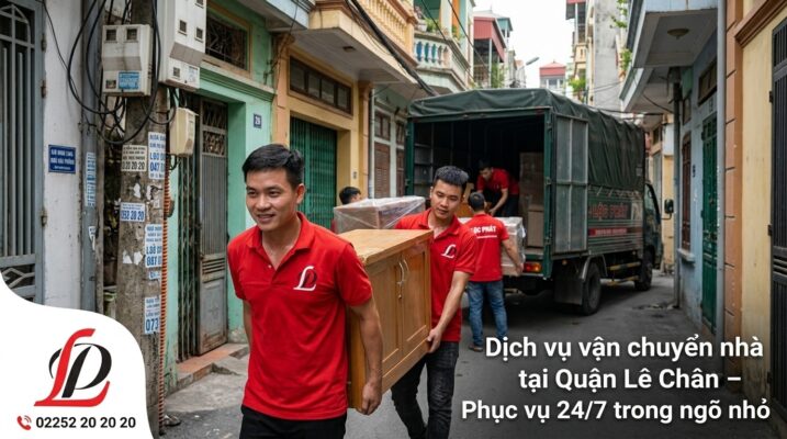 Dịch vụ vận chuyển nhà tại Quận Lê Chân – Phục vụ 24/7 trong ngõ nhỏ