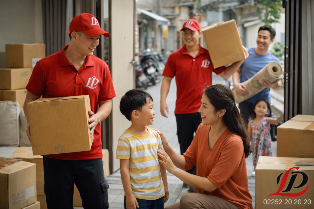 Dịch vụ chuyển nhà trọn gói cho gia đình có con nhỏ