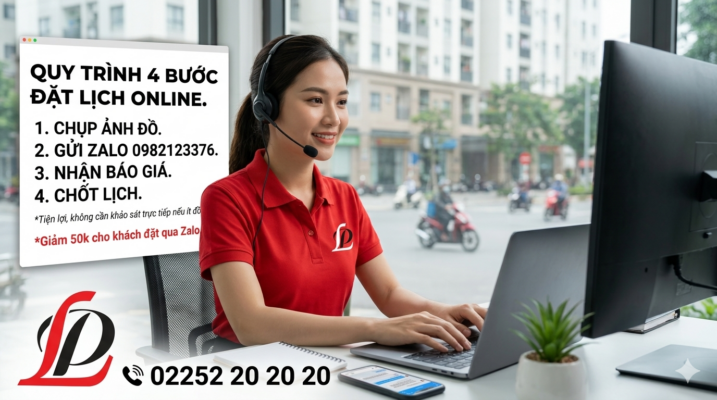 Đặt lịch chuyển nhà online tại Lộc Phát