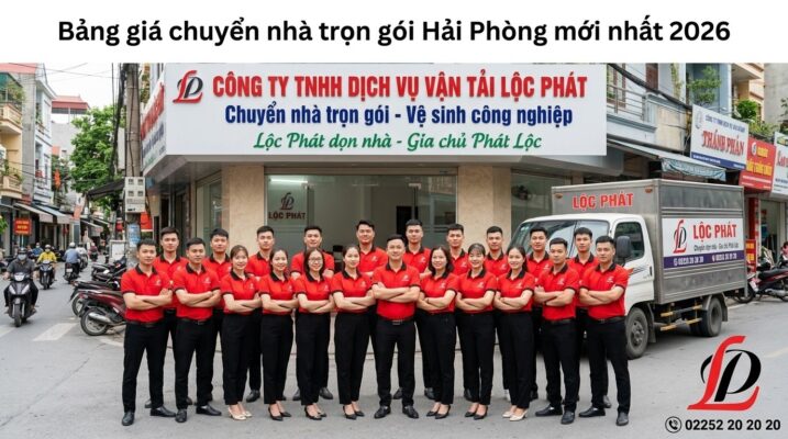 Bảng giá chuyển nhà trọn gói Hải Phòng mới nhất 2026