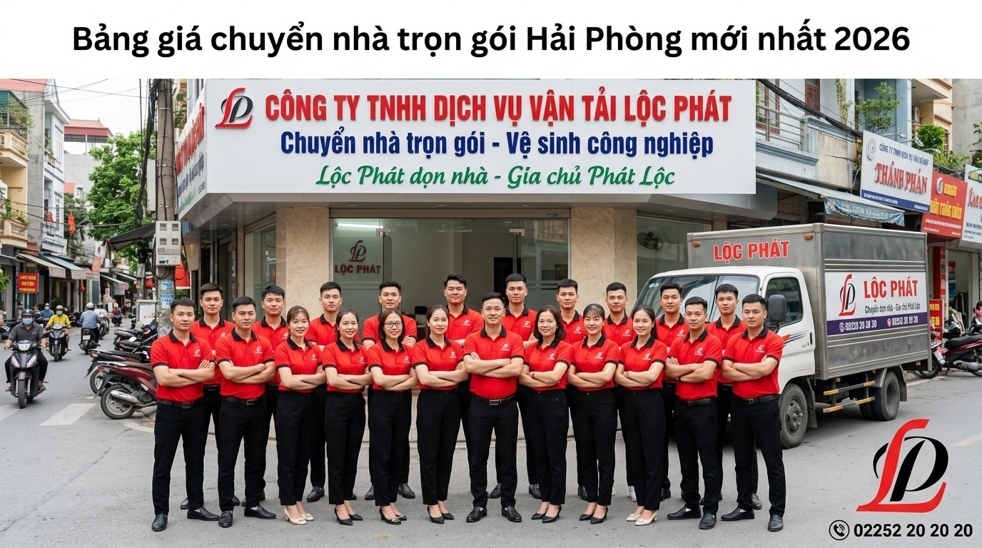 Bảng giá chuyển nhà trọn gói Hải Phòng mới nhất 2026