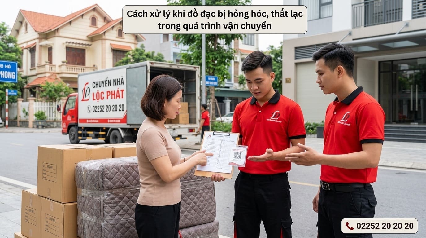 cách xử lý khi đồ đạc bị hỏng hóc, thất lạc trong quá trình vận chuyển