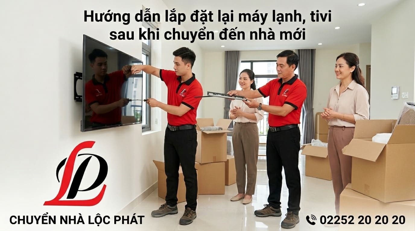 Hướng dẫn lắp đặt lại máy lạnh, tivi sau khi chuyển đến nhà mới