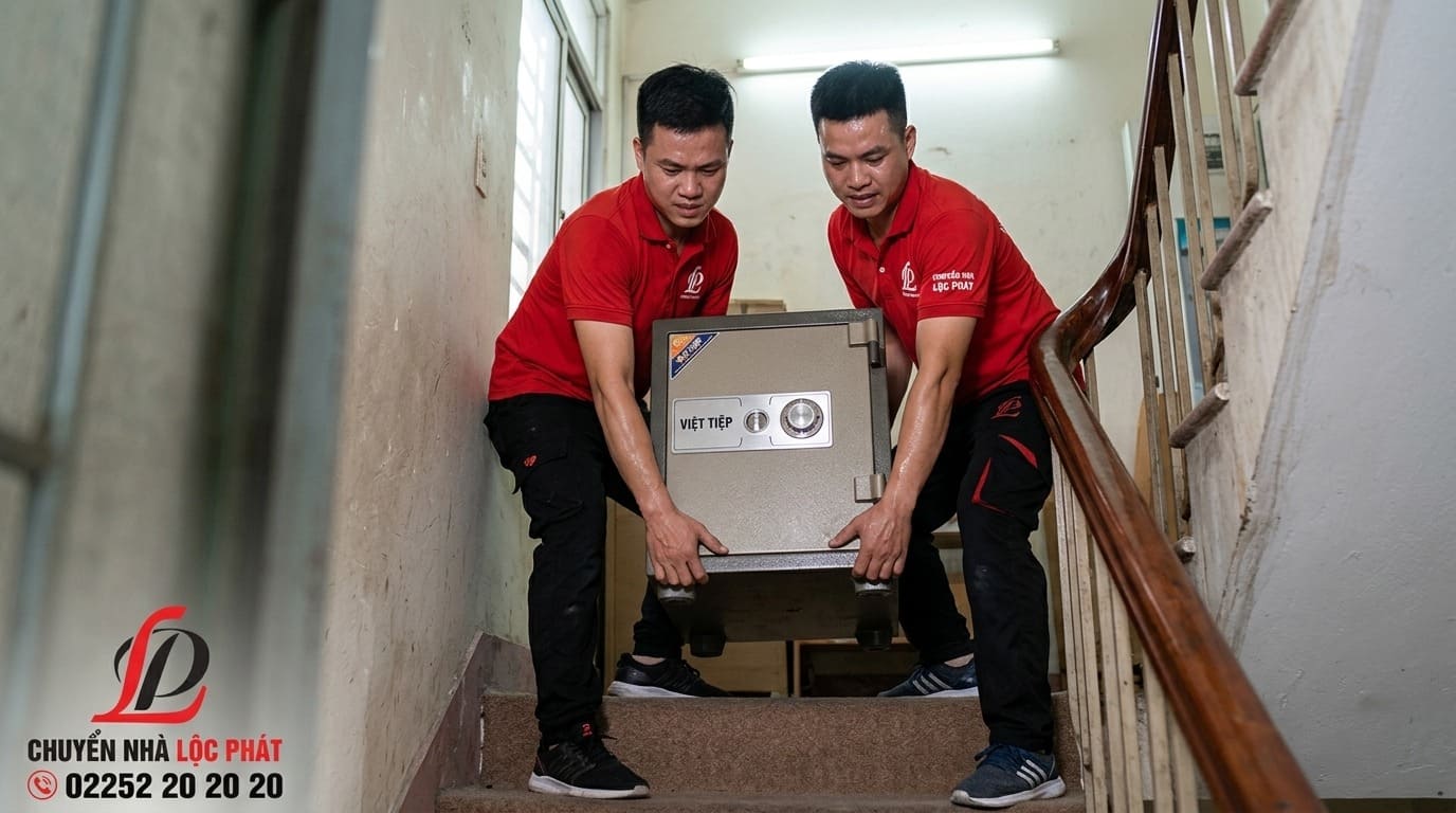 Hướng dẫn chuyển két sắt lên tầng