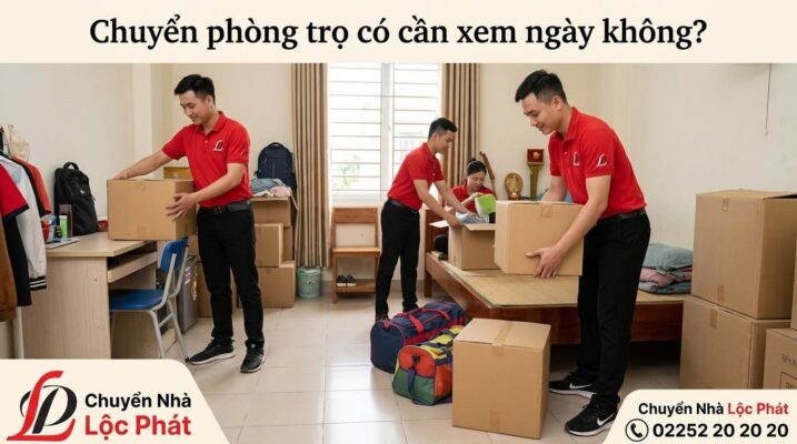 Chuyển phòng trọ có cần xem ngày không?