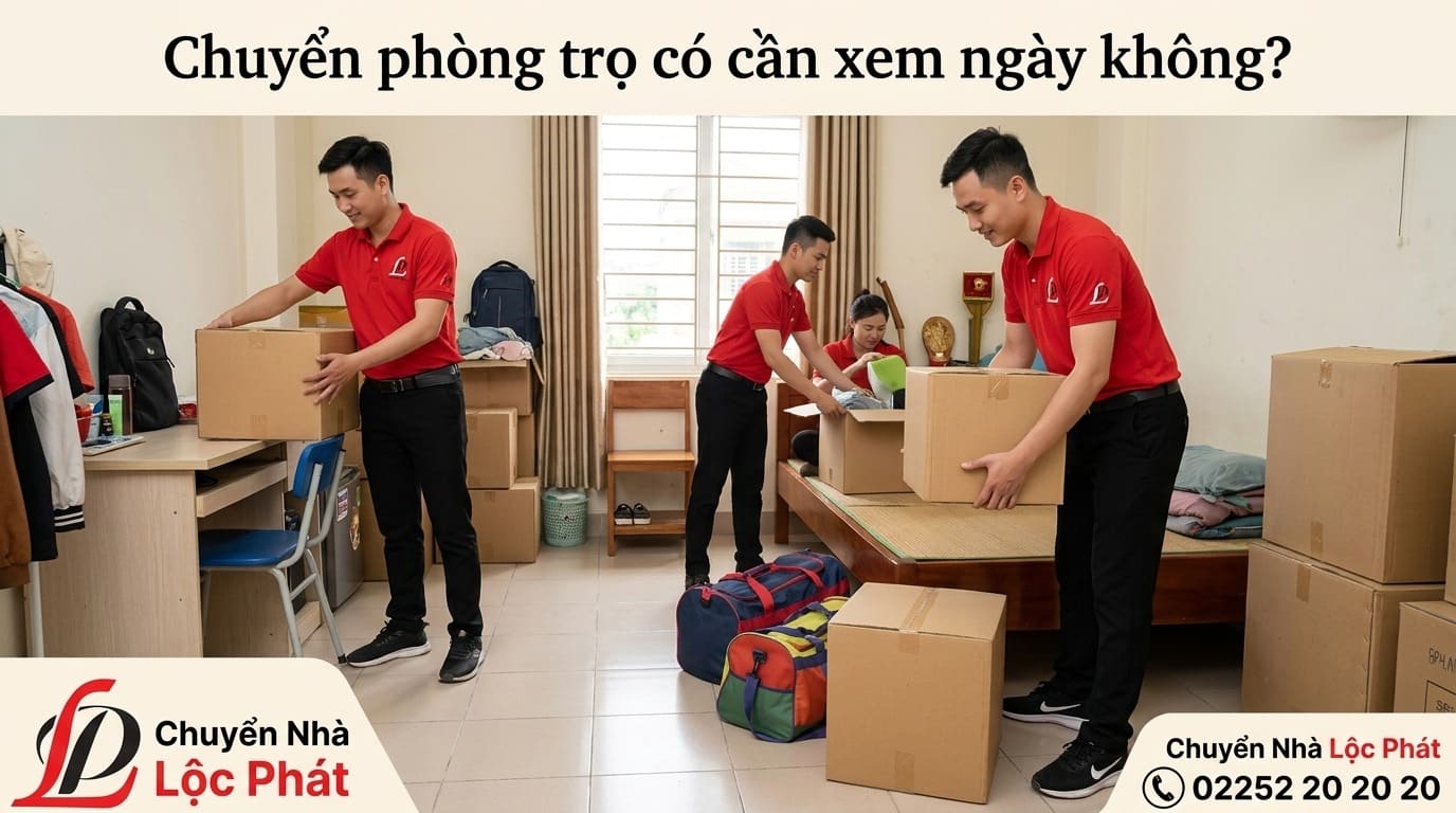 Chuyển phòng trọ có cần xem ngày không?