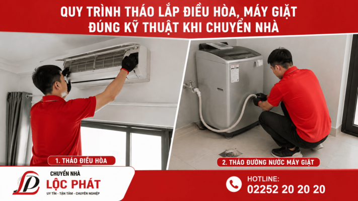 Quy Trình Tháo Lắp Điều Hòa, Máy Giặt Đúng Kỹ Thuật Khi Chuyển Nhà