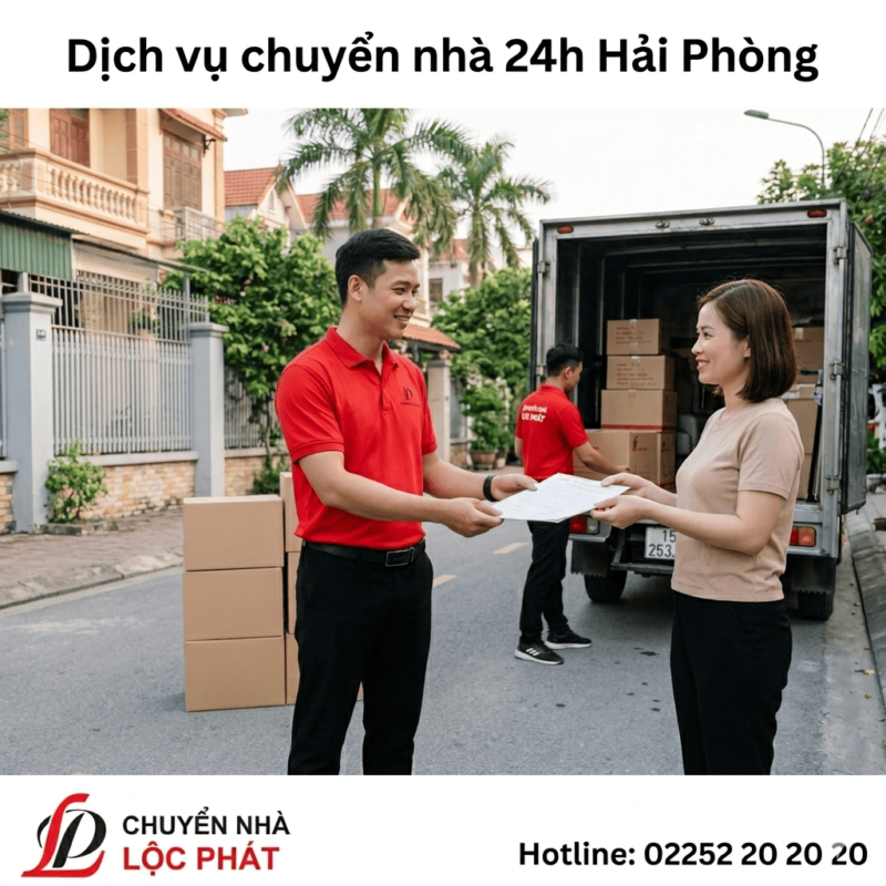 Dịch vụ chuyển nhà 24h tại Hải Phòng