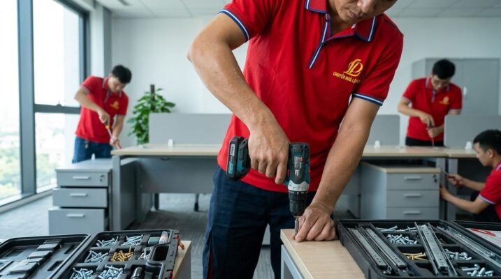 tháo lắp nội thất văn phòng Hải Phòng