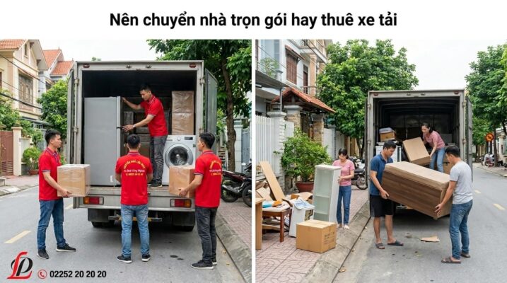 nên chuyển nhà trọn gói hay thuê xe tải