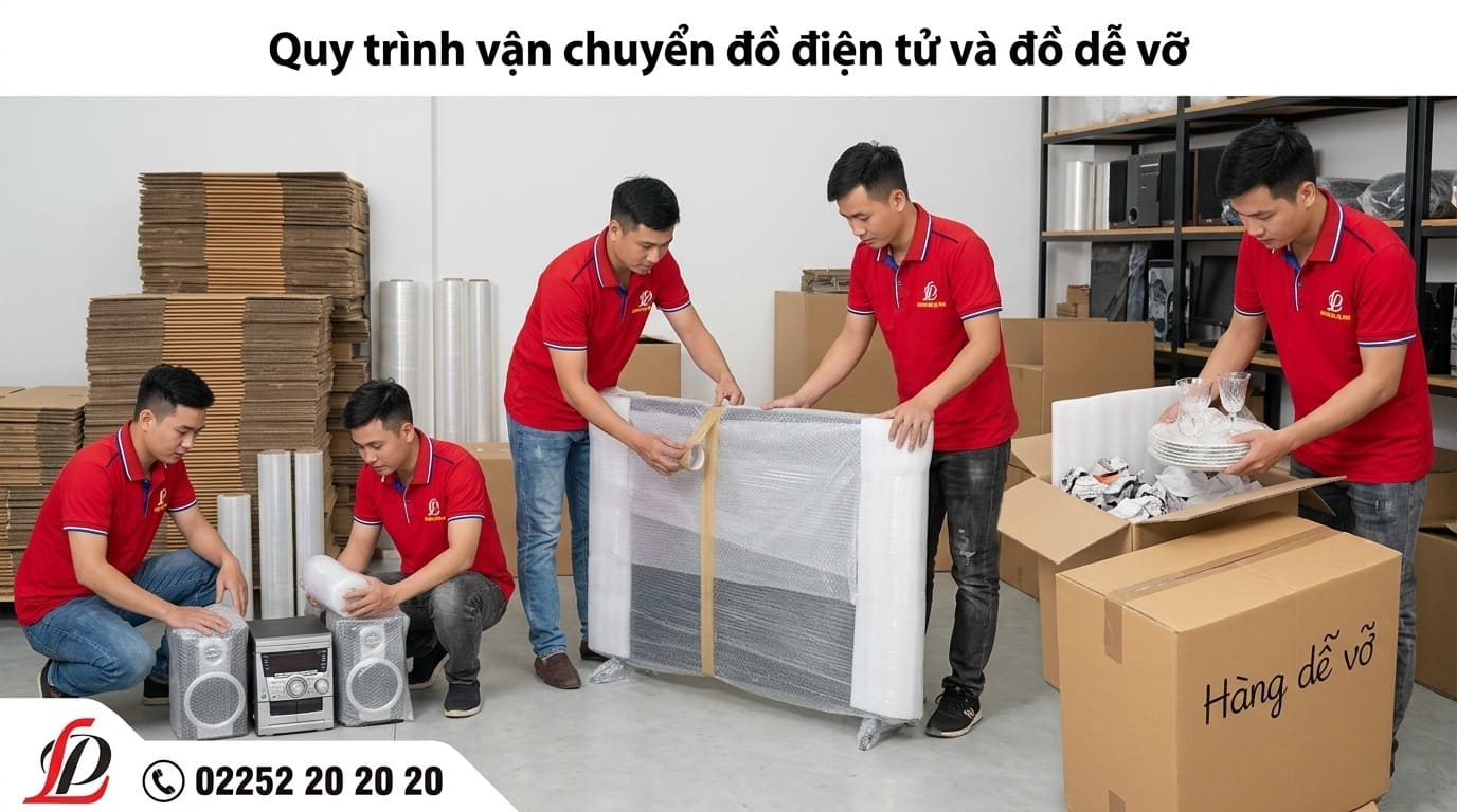 Quy trình vận chuyển đồ điện tử và đồ dễ vỡ